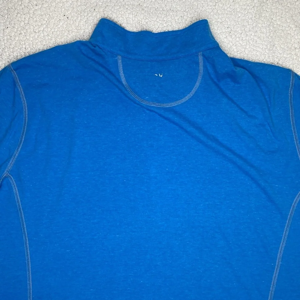 Orvis Sandy Point Blue Lightweight 1/4 Zip Pullover: Size Extra Large